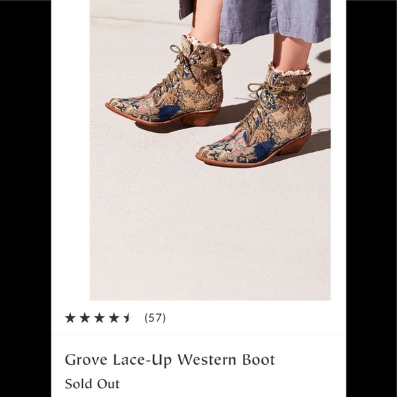 🆕💎Stunning! Boho Black brocade ankle boot - Picture 5 of 8